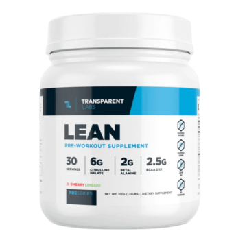 Best Overall Thermogenic Pre-Workout for Weight Loss: Transparent lab Lean Fat Loss Formula